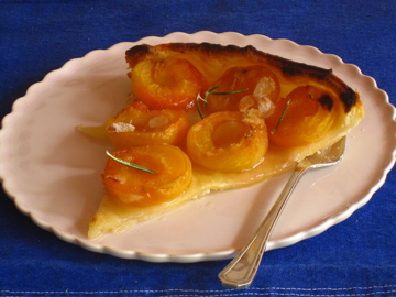 Apricot and rosemary Tart