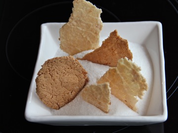 Tuiles (thin crunchy biscuits)